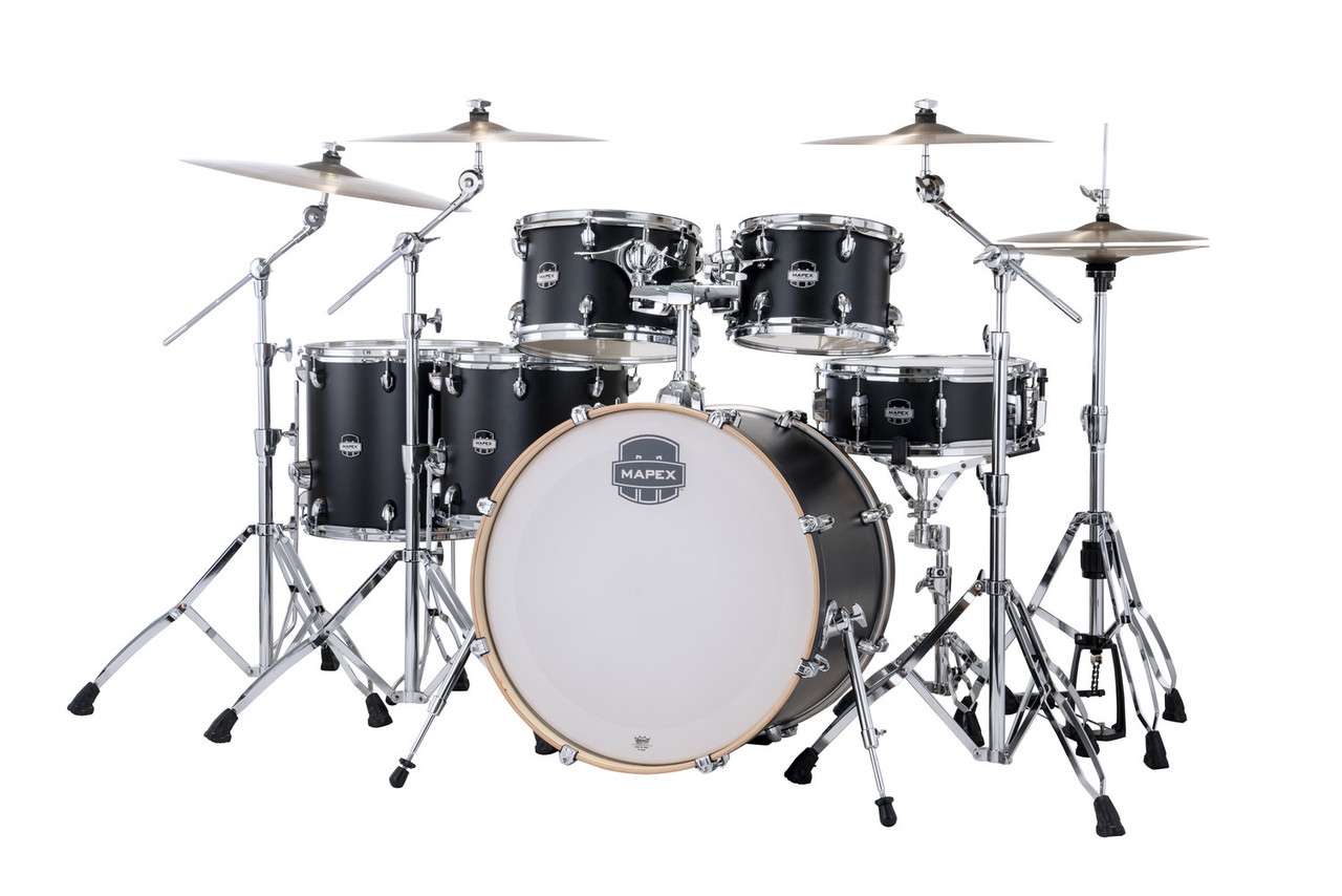 Mapex Mars Maple Studioease Shell Pack - Matte Black (MM628SFUKD) | Musician Madness