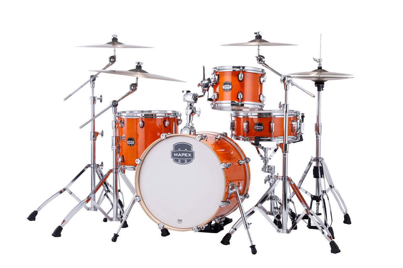 Mapex Mars Maple 4 Piece Bop Shell Pack - Glossy Amber (MM486SOG) | Musician Madness