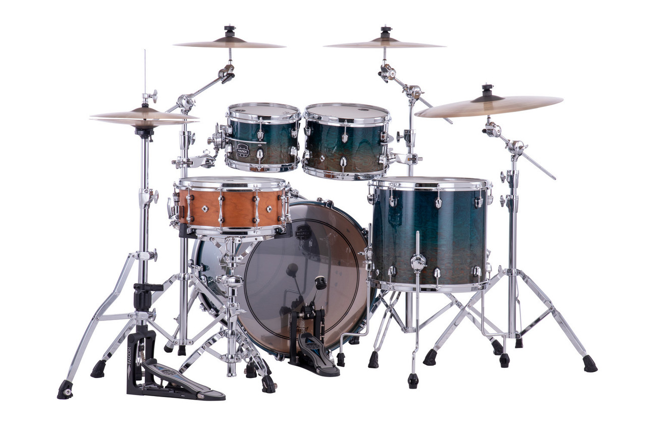 Mapex Saturn Evolution Classic 4 Piece Shell Pack Without Snare - Exotic Aegean Fade (SE529XEBOE) | Musician Madness
