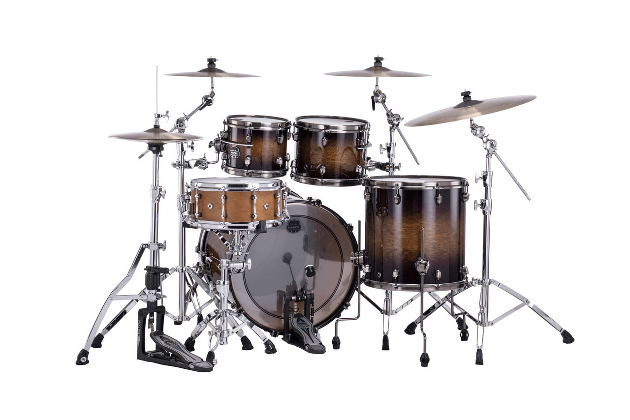 Mapex Saturn Evolution Rock 4 Piece Shell Pack Without Snare - Exotic Night Forest Burst (SE529XBBMZ)