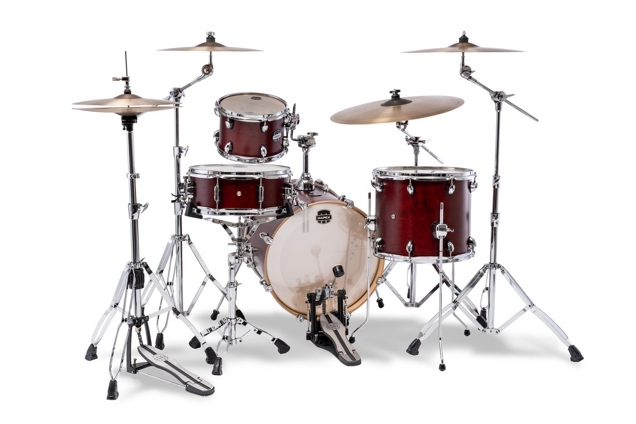 Mapex Mars Maple 4 Piece Bop Shell Pack - Merlot Satin (MM486SWI) | Musician Madness