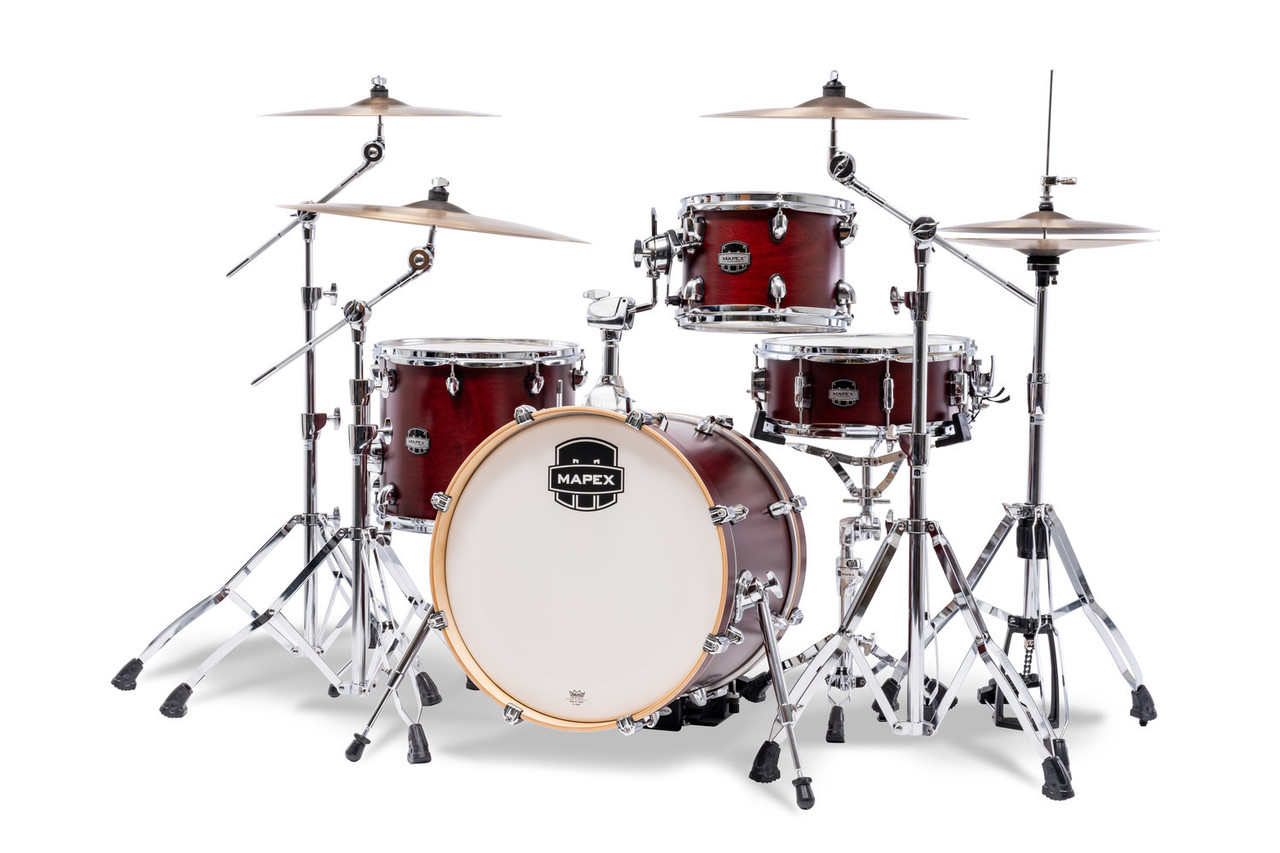 Mapex Mars Maple 4 Piece Bop Shell Pack - Merlot Satin (MM486SWI) | Musician Madness