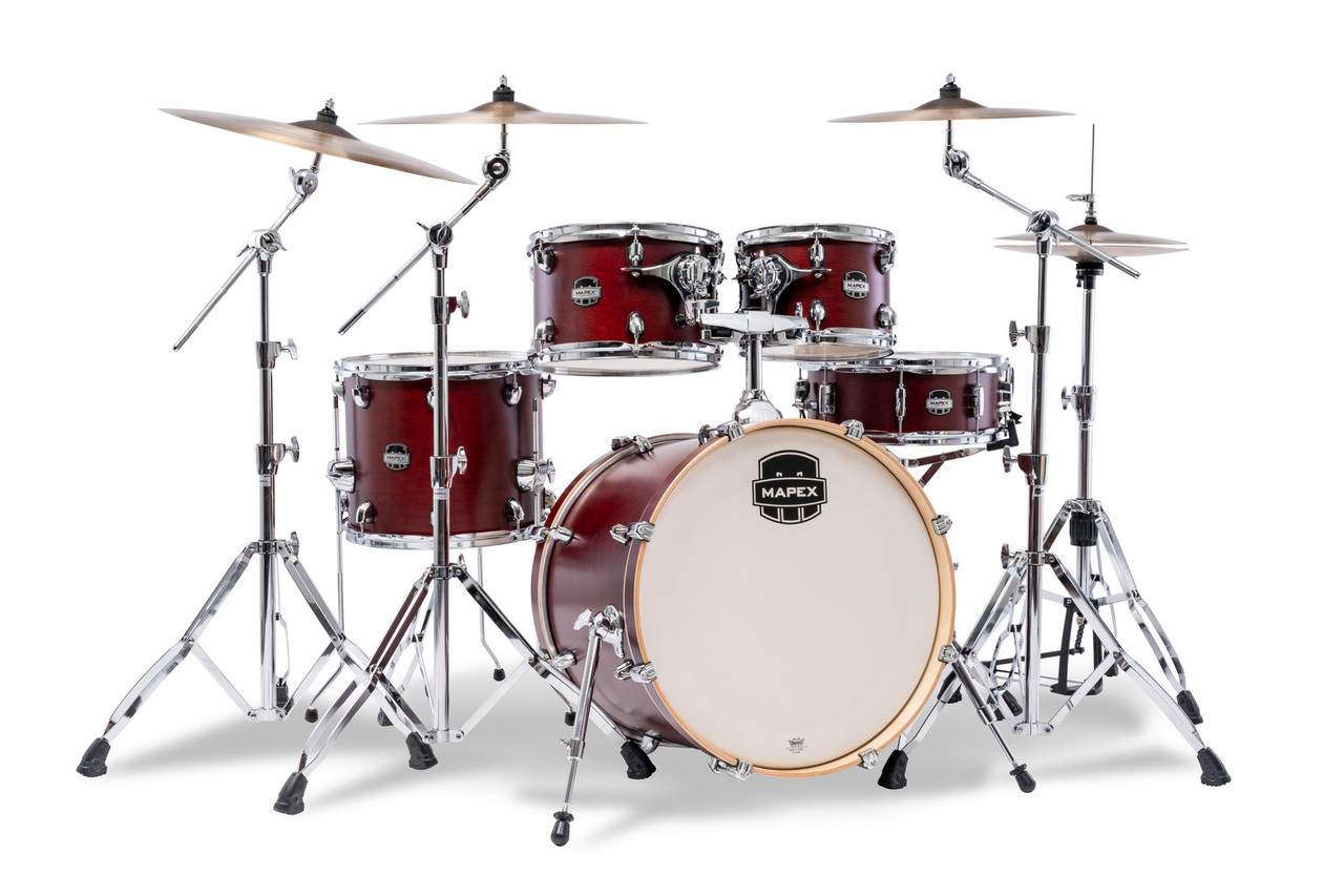 Mapex Mars Maple Fusion Shell Pack - Merlot Satin (MM504SFWI) | Musician Madness