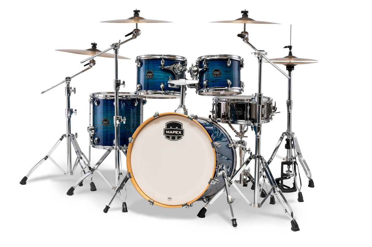 Mapex Armory Series Fusion Shell Pack - Blue Wave Burst (AR504SVNJ) | Musician Madness