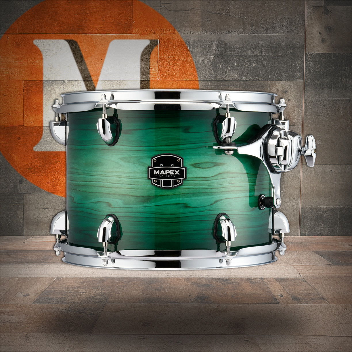 Mapex Armory 8 In. X 7 In. Mounted Tom Pack W/Soniclear Tom Holder - Emerald Burst (ART807PKFG)