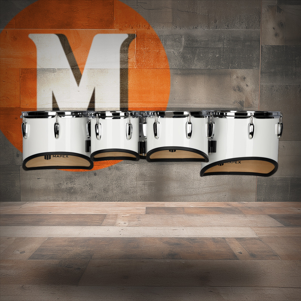 Mapex Qualifier 6 In.X8 In. 8 In.X8 In. 10 In.X8 In.12 In.X10 In. 13 In.X11 In. Marching Tom Set (QLT68023CCSW) | Musician Madness