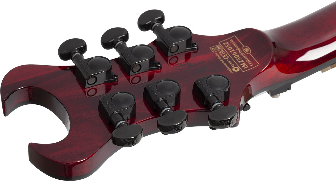 Schecter 1753-SHC Synyster Standard Plus 6 String Electric Guitar - Transparent Deep Red (1753) | Musician Madness