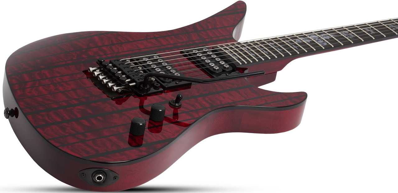 Schecter 1753-SHC Synyster Standard Plus 6 String Electric Guitar - Transparent Deep Red (1753) | Musician Madness
