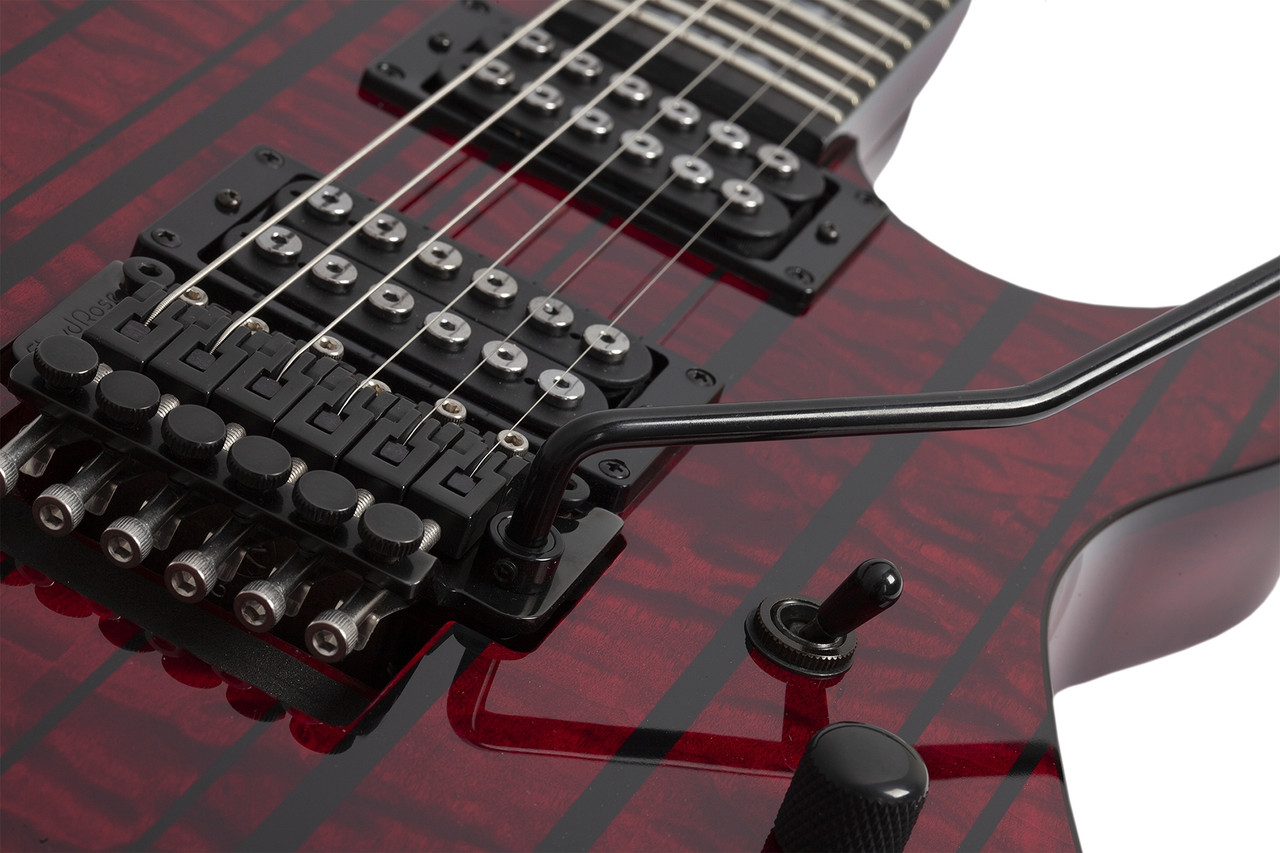 Schecter 1753-SHC Synyster Standard Plus 6 String Electric Guitar - Transparent Deep Red (1753) | Musician Madness
