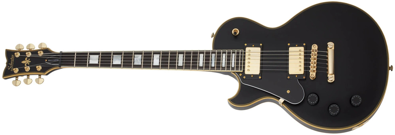 Schecter Solo II Custom Left Handed Electric Guitar - Aged Black