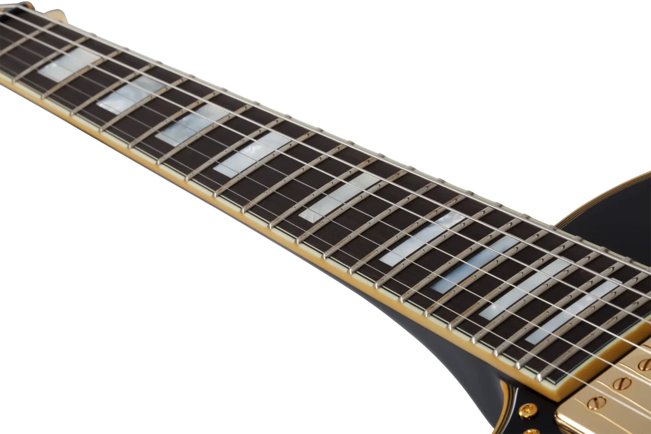 Schecter Solo II Custom Left Handed Electric Guitar - Aged Black Satin (662) | Musician Madness