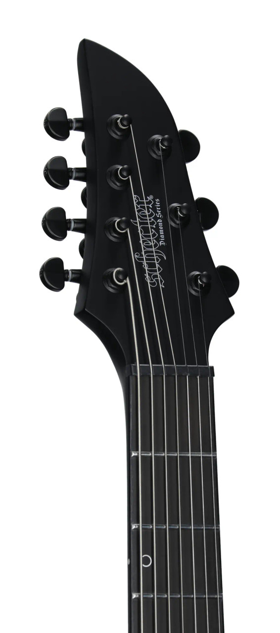Schecter Keith Merrow KM-7 MK-III EX 7-string Baritone Electric Guitar - Satin Black Open Pore (882) | Musician Madness