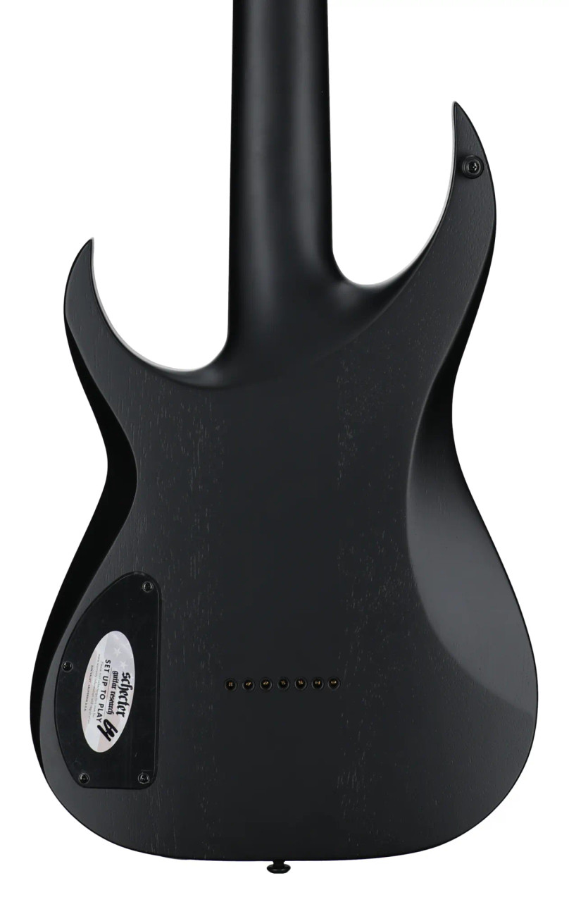 Schecter Keith Merrow KM-7 MK-III EX 7-string Baritone Electric Guitar - Satin Black Open Pore (882) | Musician Madness