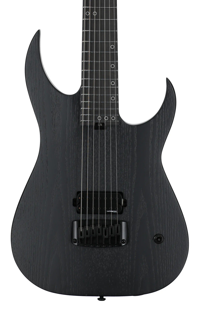Schecter Keith Merrow KM-7 MK-III EX 7-string Baritone Electric Guitar - Satin Black Open Pore (882) | Musician Madness
