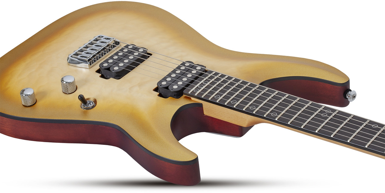Schecter 1325-SHC Omen Extreme-II 6 String RH Electric Guitar - Gold Rush | Musician Madness