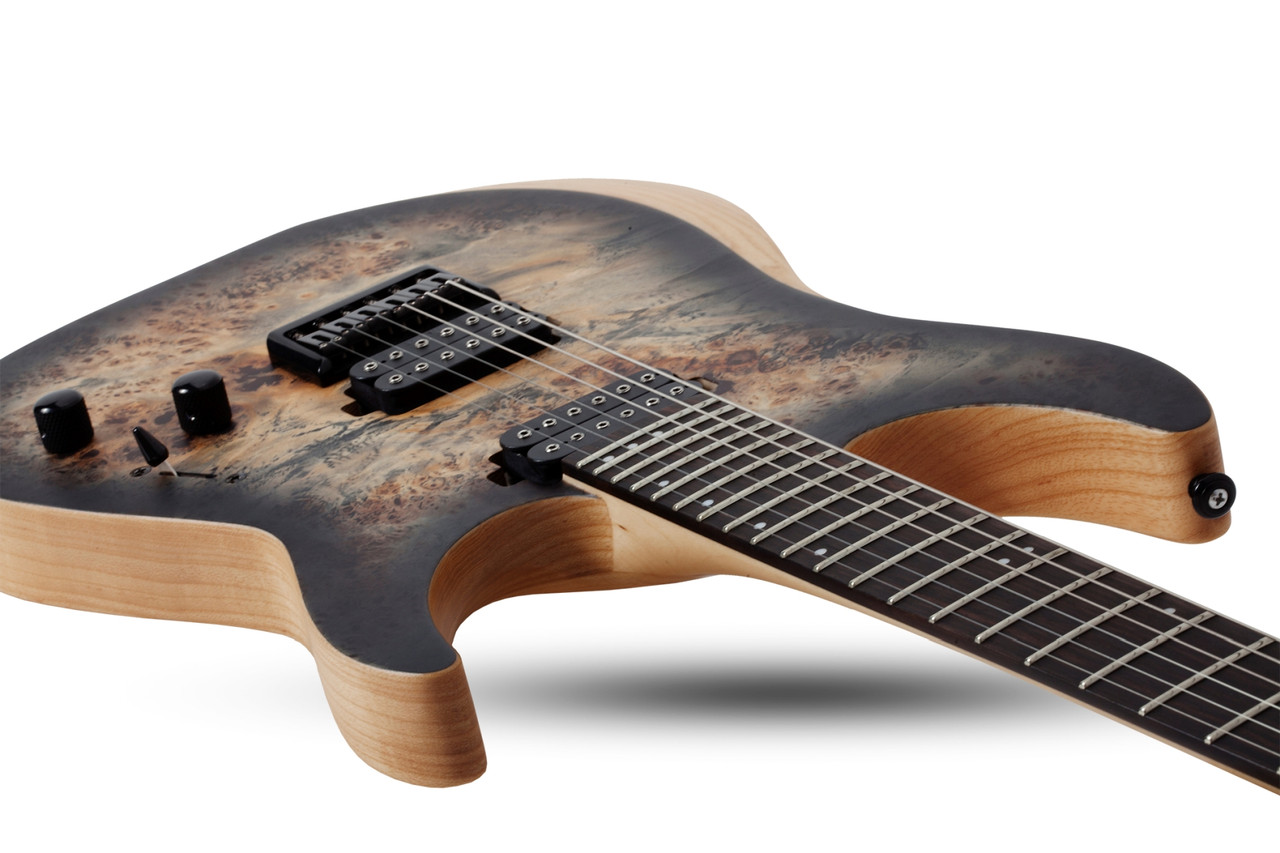 Schecter Reaper-6 Left-handed - Satin Charcoal Burst (1512) | Musician Madness