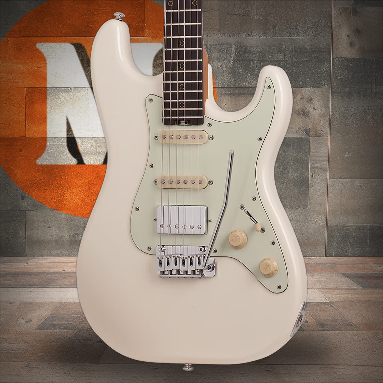 Schecter Nick Johnston Traditional HSS Electric Guitar - Atomic Snow (1541) | Musician Madness