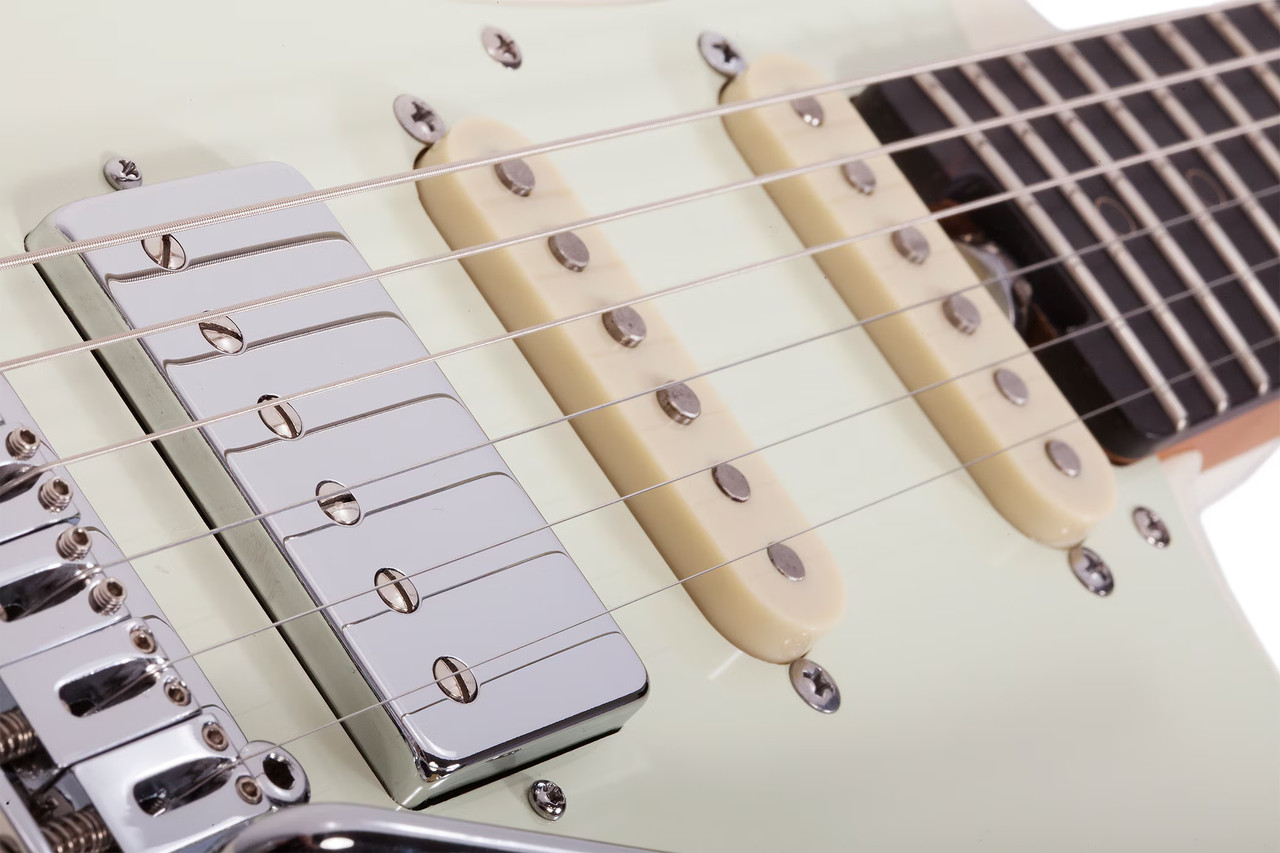 Schecter Nick Johnston Traditional HSS Electric Guitar - Atomic Snow (1541) | Musician Madness
