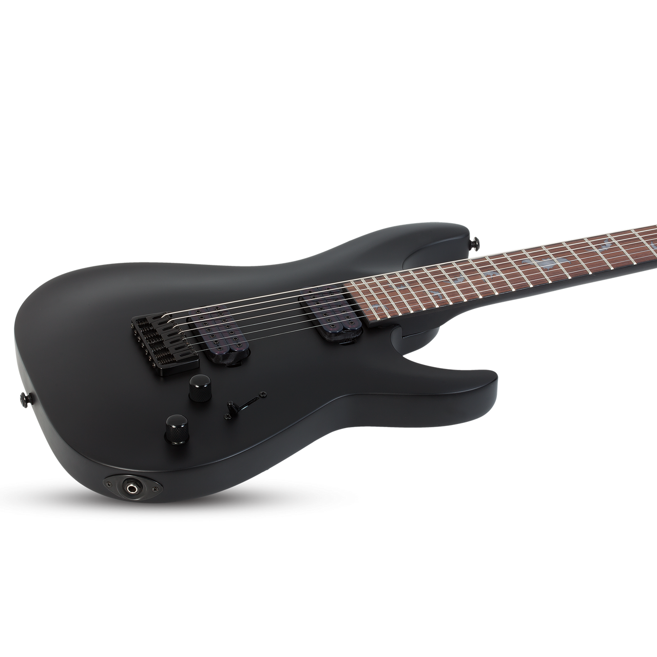 Schecter Damien-7 Electric Guitar - Satin Black (2472) | Musician Madness