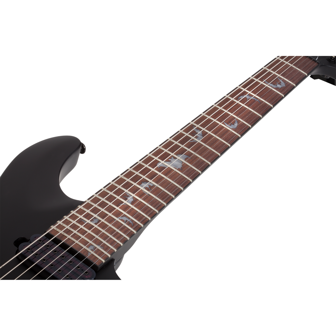 Schecter Damien-7 Electric Guitar - Satin Black (2472) | Musician Madness