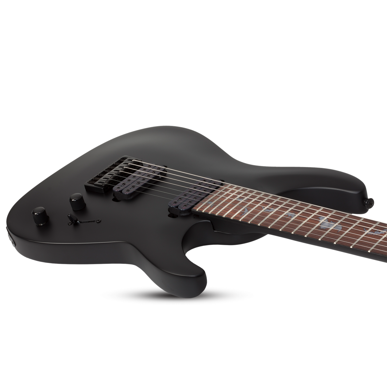 Schecter Damien-7 Electric Guitar - Satin Black (2472) | Musician Madness