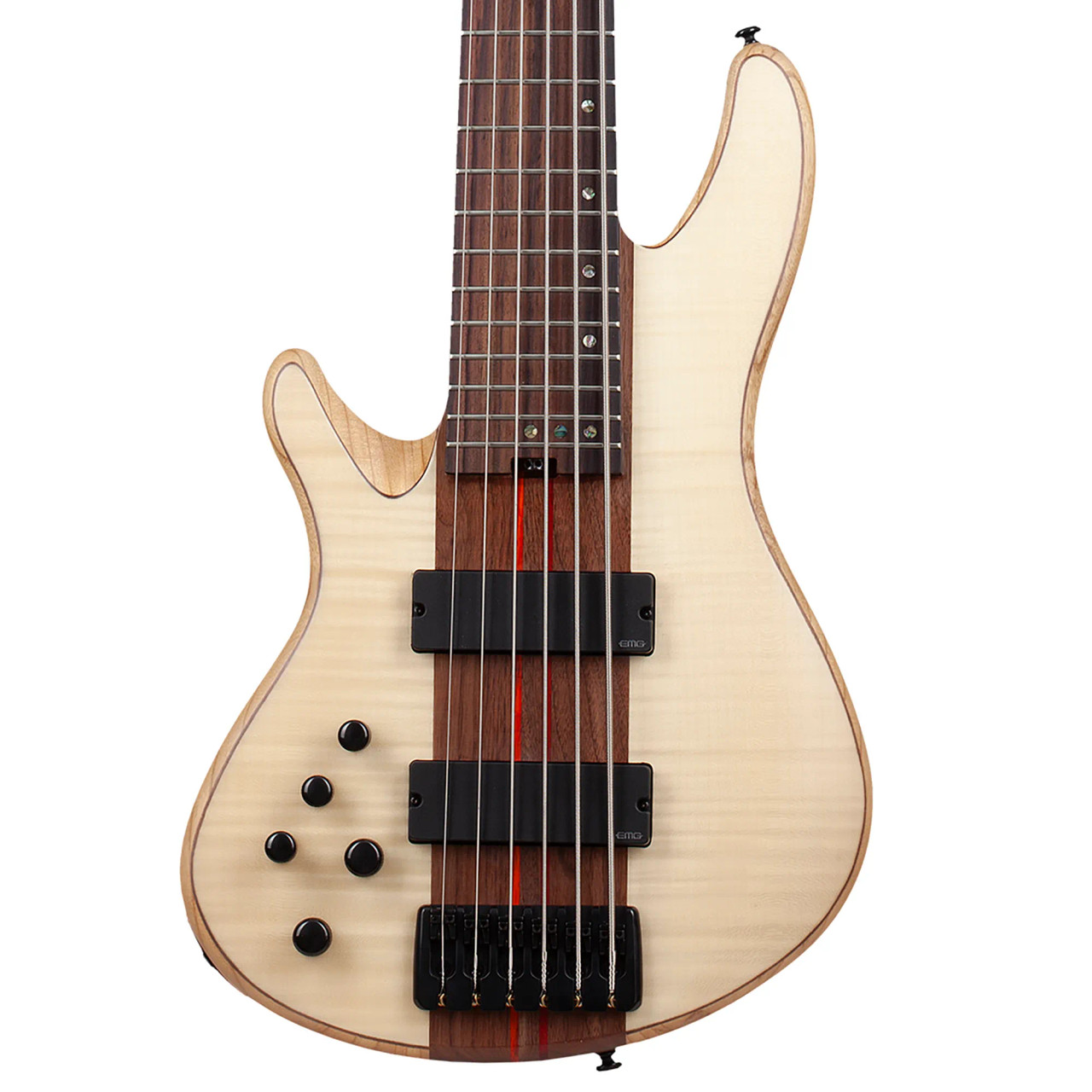 Schecter Charles Berthoud CB-6 Left Hand Bass Guitar - Natural Satin (2876) | Musician Madness