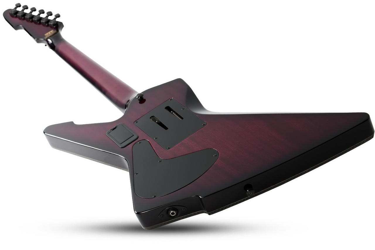 Schecter E-1 FR S Left Hand Electric Guitar - Trans Purple Burst (3254) | Musician Madness