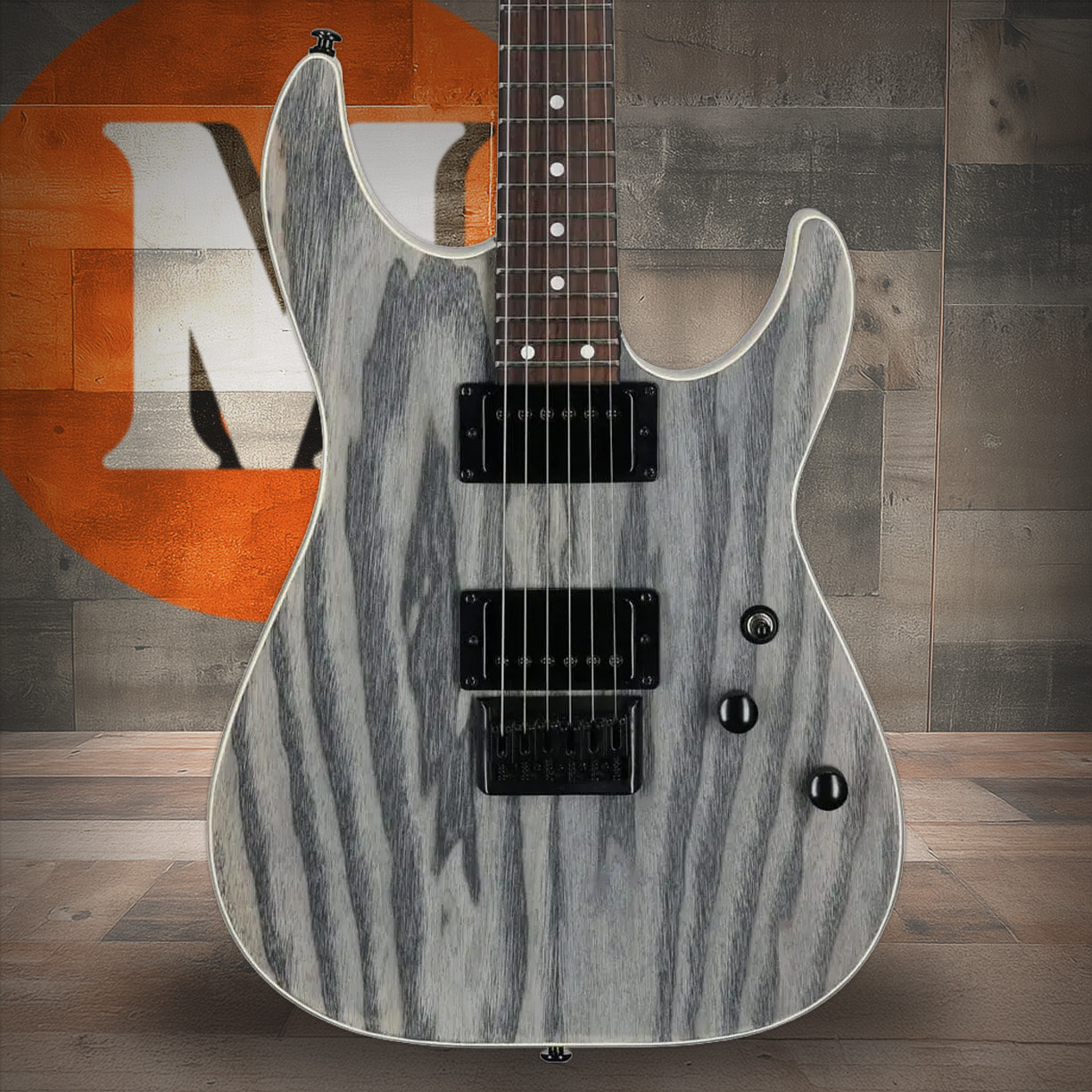 Schecter C-1 Standard Electric Guitar - Charcoal Satin (3951) | Musician Madness