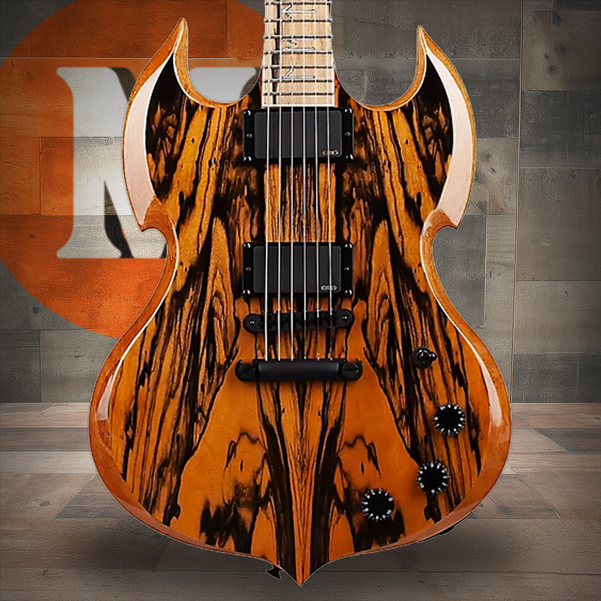 Schecter Wylde Audio Barbarian Pale Moon Ebony Electric Guitar - Gloss Natural (4587) | Musician Madness