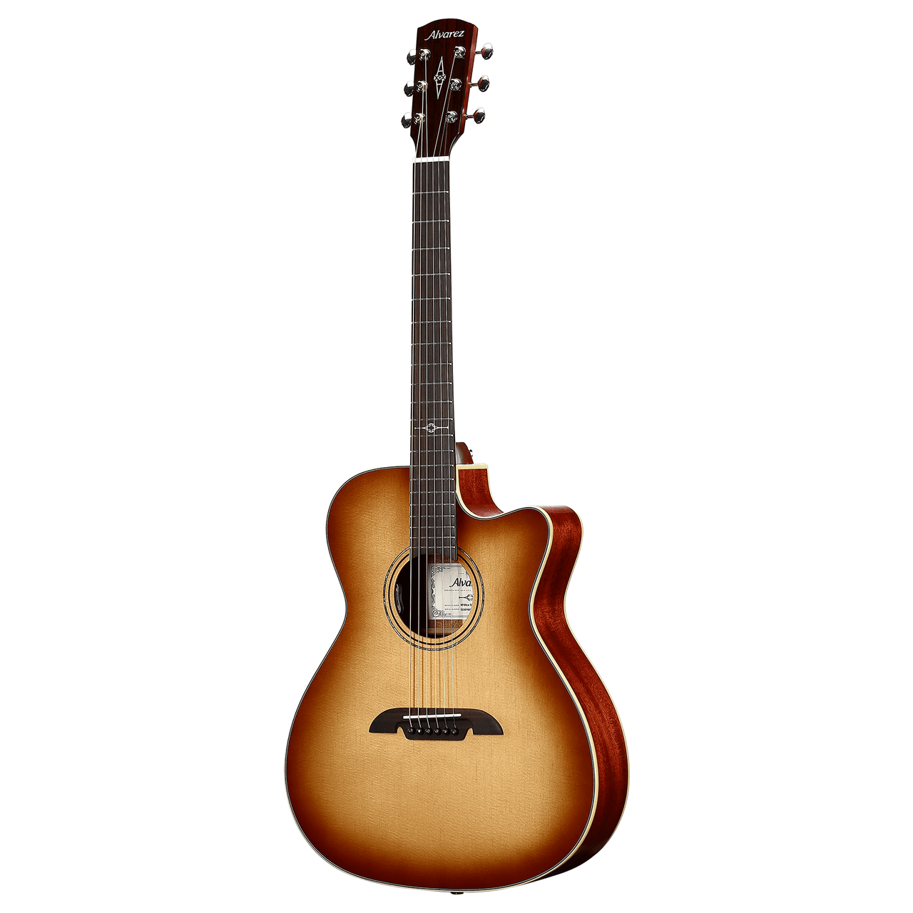 Alvarez Masterworks Folk/OM Guitar Acoustic Electric (MF60ce_Shadowburst) | Musician Madness