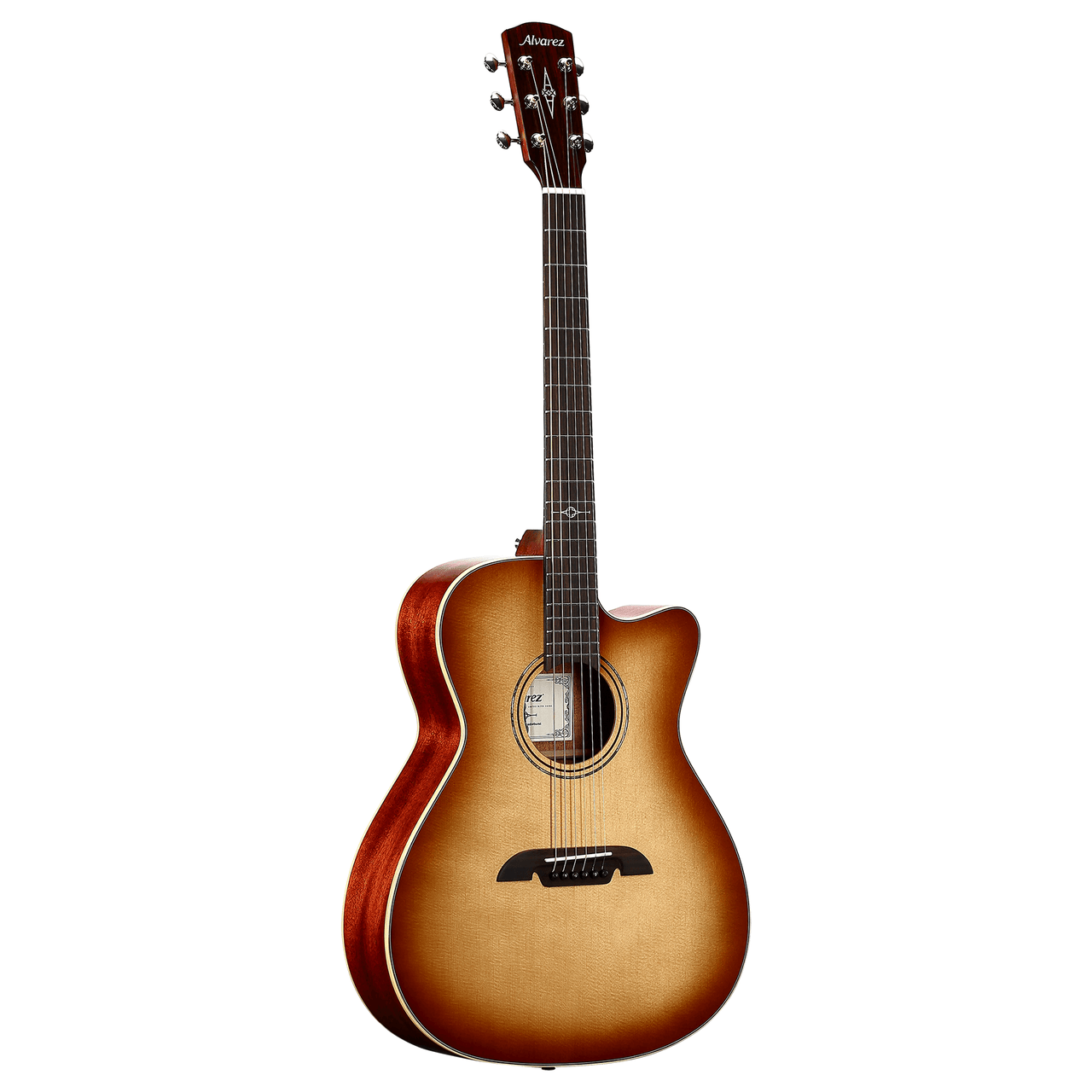 Alvarez Masterworks Folk/OM Guitar Acoustic Electric (MF60ce_Shadowburst) | Musician Madness