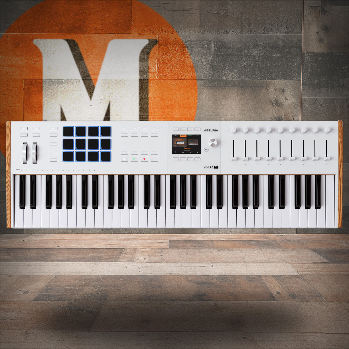 Arturia Keylab Mk3 61-key Midi Controller - White (231631