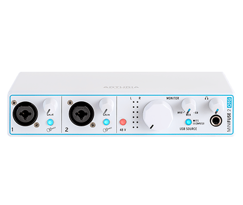 Arturia Minifuse 2 Usb Audio Interface - White (800112) | Musician Madness