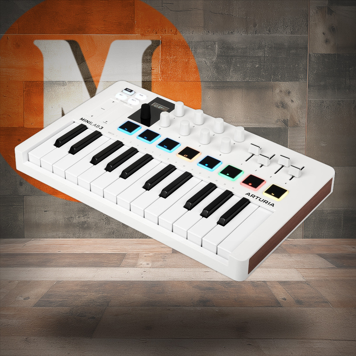 Arturia MiniLab 3 25-Key USB MIDI Controller - White (231501) | Musician Madness