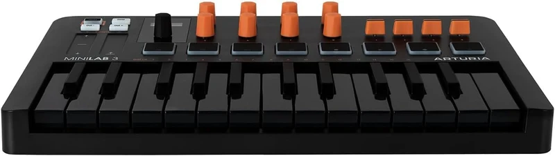 Arturia MiniLab 3 25-Key USB MIDI Controller - Orange Limited Edition (231507) | Musician Madness