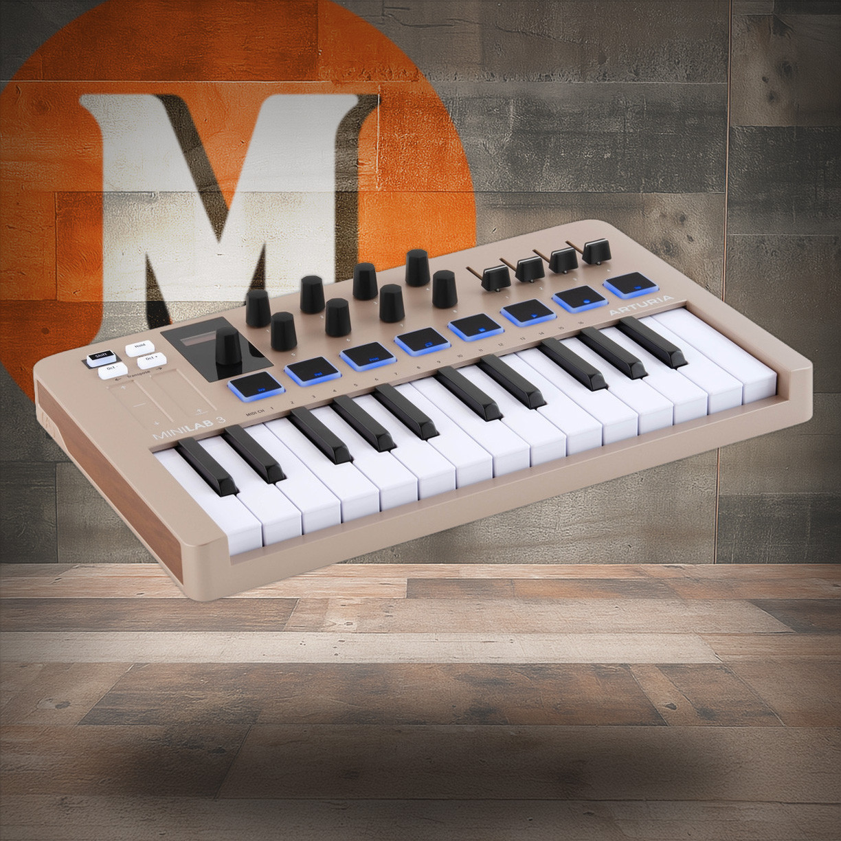 Arturia Minilab 3 25-key Usb Midi Controller - Champagne Limited