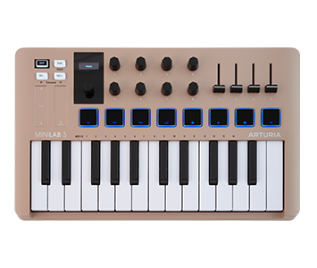 Arturia Minilab 3 25-key Usb Midi Controller - Champagne Limited Edition (231508) | Musician Madness