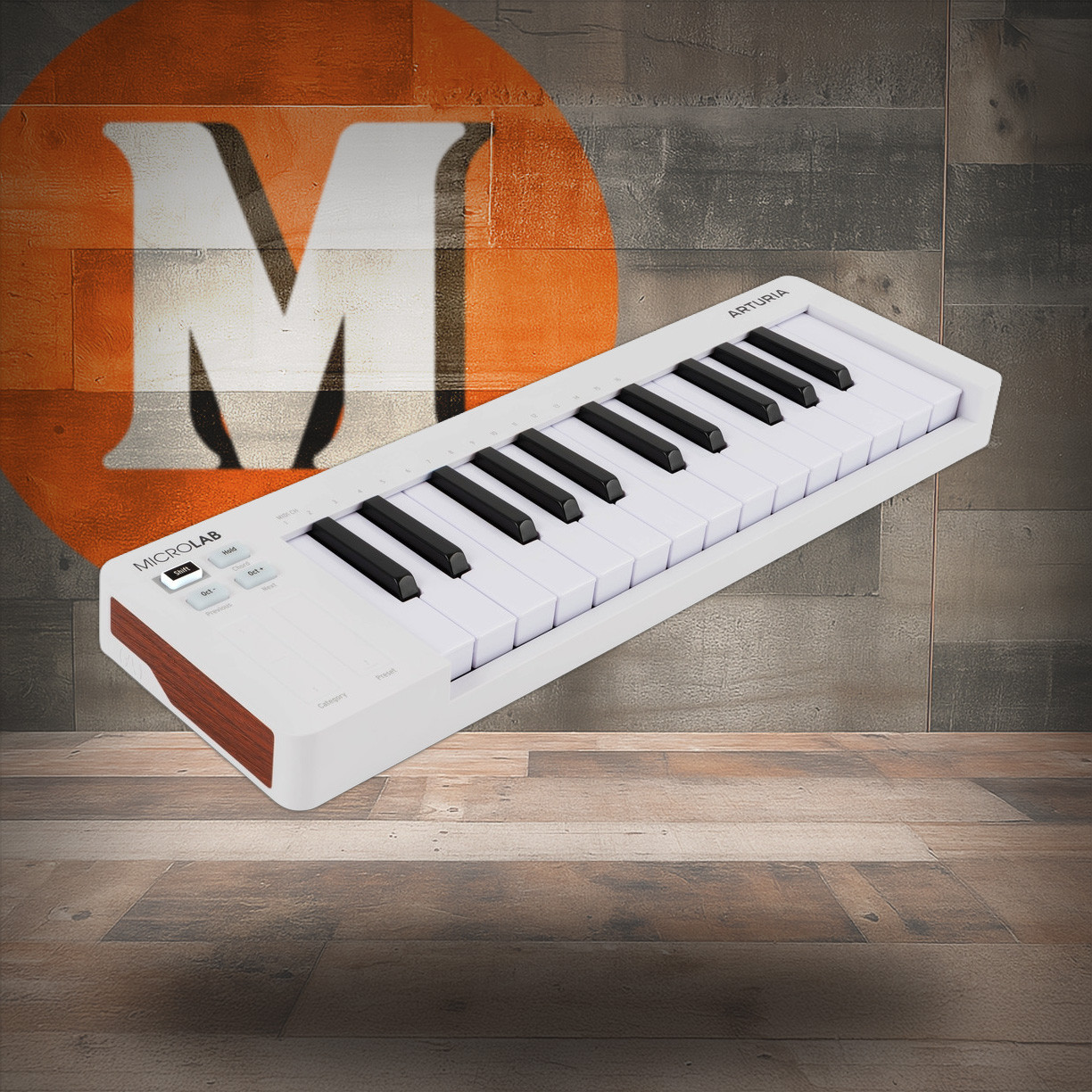 Arturia Microlab Mk3 25-Key USB MIDI Controller - White (231511) | Musician Madness