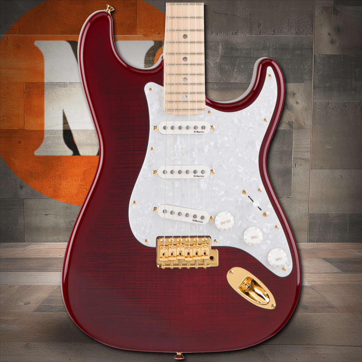 Fender Richie Kotzen Stratocaster Maple Fingerboard, Transparent Red Burst | Musician Madness