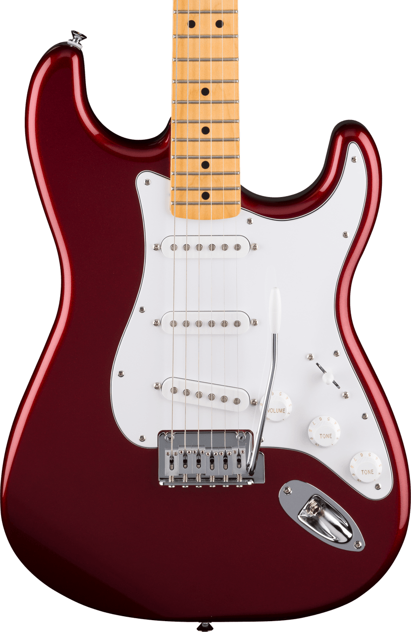 Fender Standard Stratocaster Maple Fingerboard, White Pickguard, Candy Cola | Musician Madness