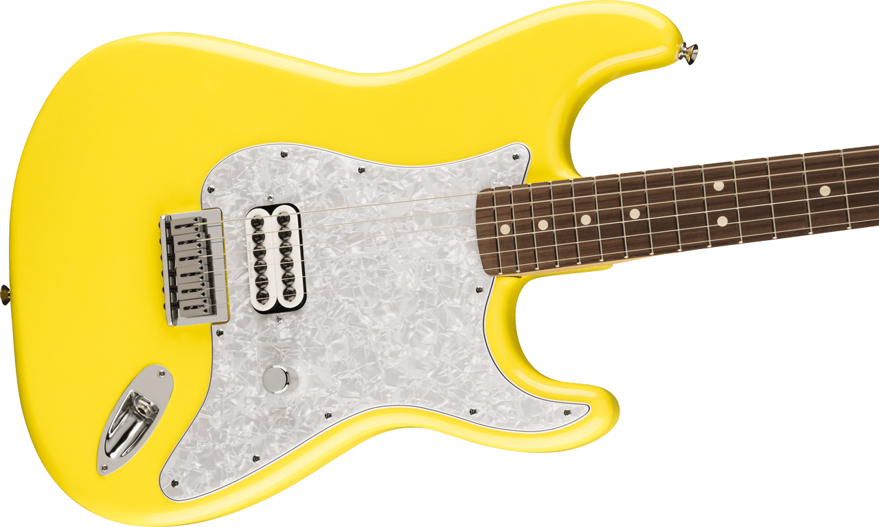 Fender Tom DeLonge Stratocaster Rosewood Fingerboard, Graffiti Yellow | Musician Madness