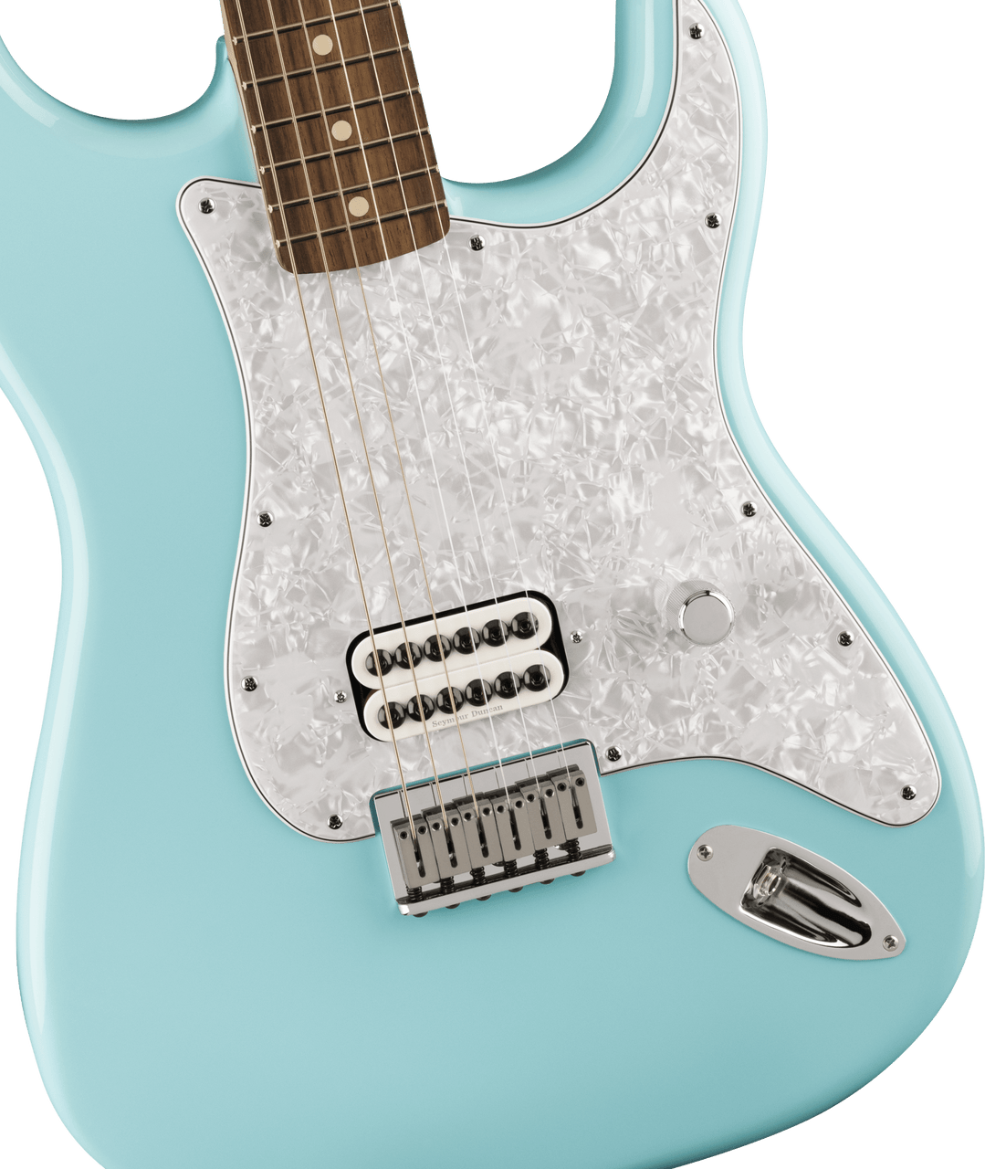 Fender Tom DeLonge Stratocaster Rosewood Fingerboard, Daphne Blue | Musician Madness
