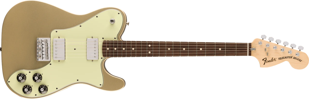Fender Chris Shiflett Telecaster Deluxe, Rosewood Fingerboard, Shoreline Gold | Musician Madness