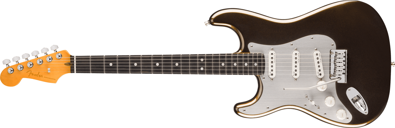 Fender American Ultra II Stratocaster Left-Hand, Ebony Fingerboard, Texas Tea | Musician Madness