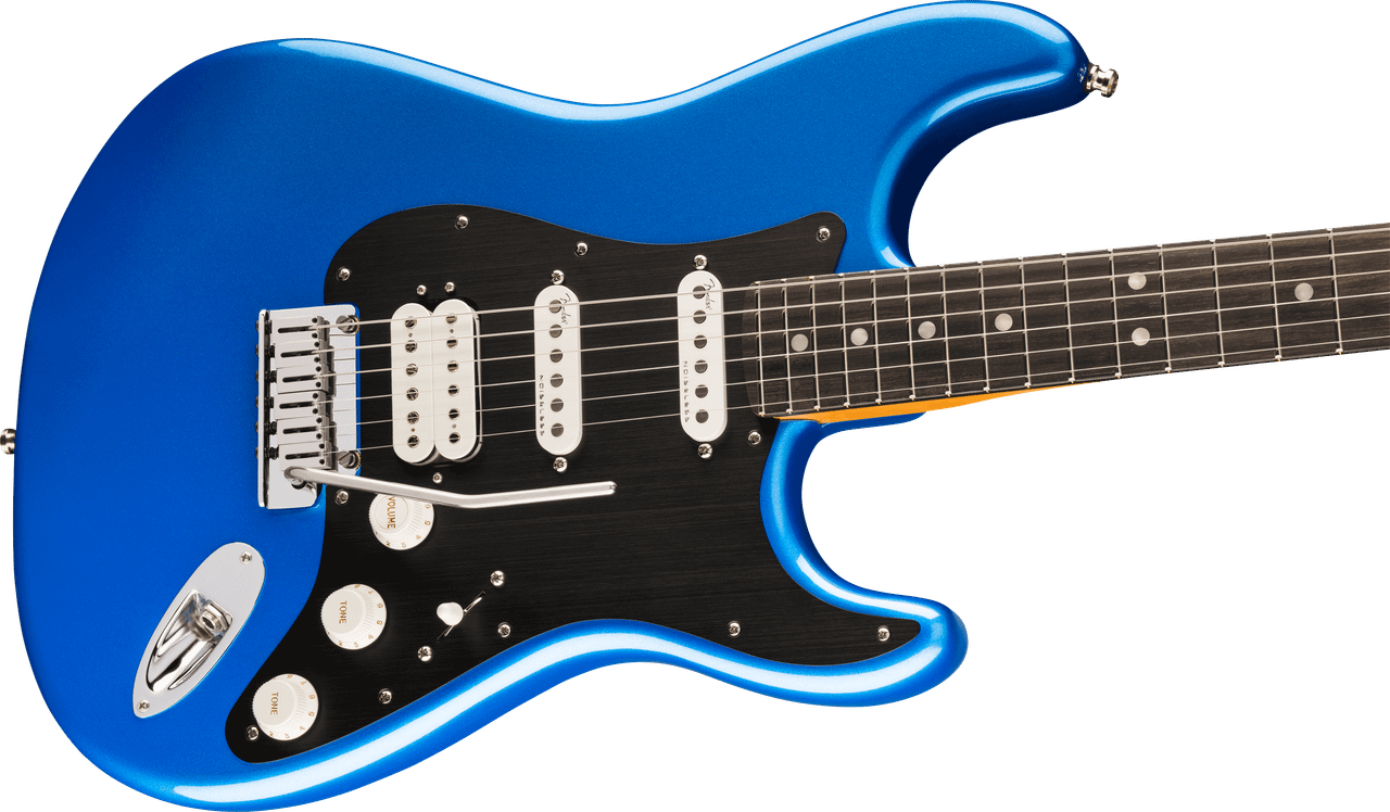 Fender American Ultra II Stratocaster HSS, Ebony Fingerboard, Noble Blue | Musician Madness