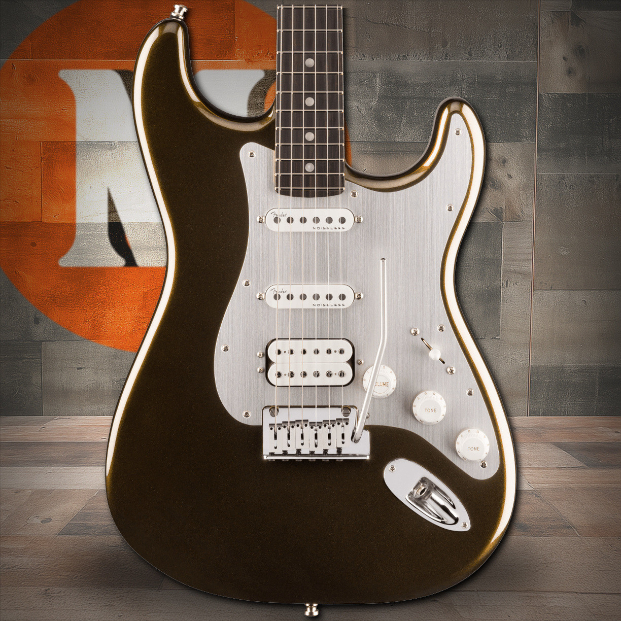 Fender American Ultra II Stratocaster HSS, Ebony Fingerboard, Texas Tea | Musician Madness