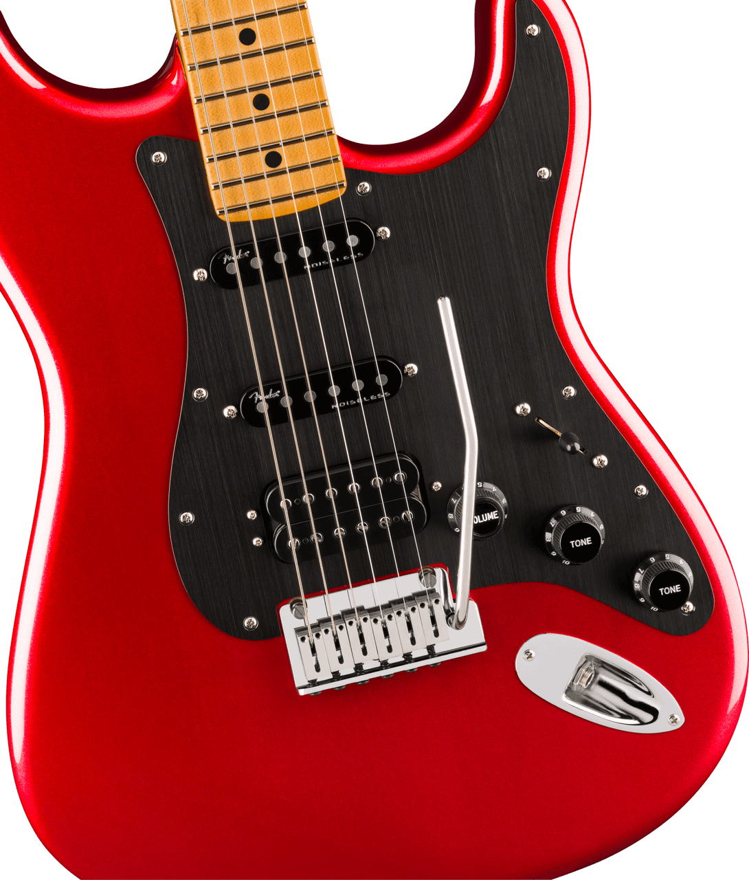Fender American Ultra II Stratocaster HSS, Maple Fingerboard, Sinister Red | Musician Madness