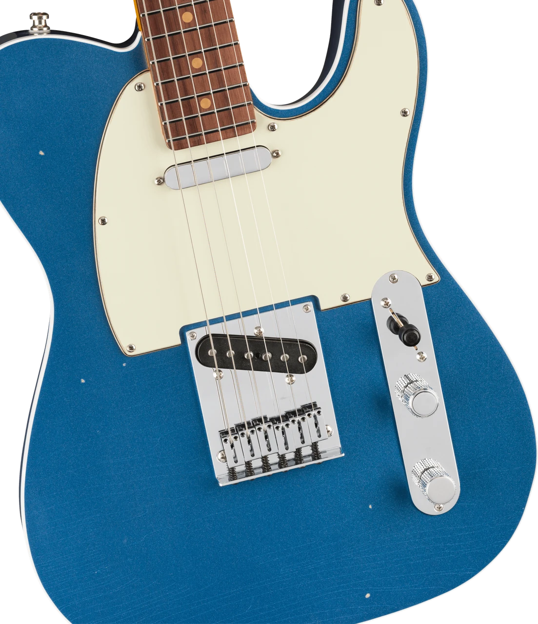 Fender American Ultra Luxe Vintage '60s Custom Telecaster Rosewood Fingerboard, Lake Placid Blue | Musician Madness