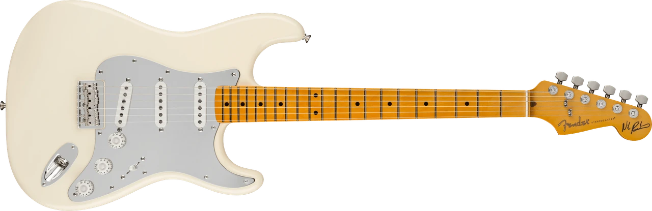 Fender Nile Rodgers Hitmaker Stratocaster Maple Fingerboard, Olympic White | Musician Madness
