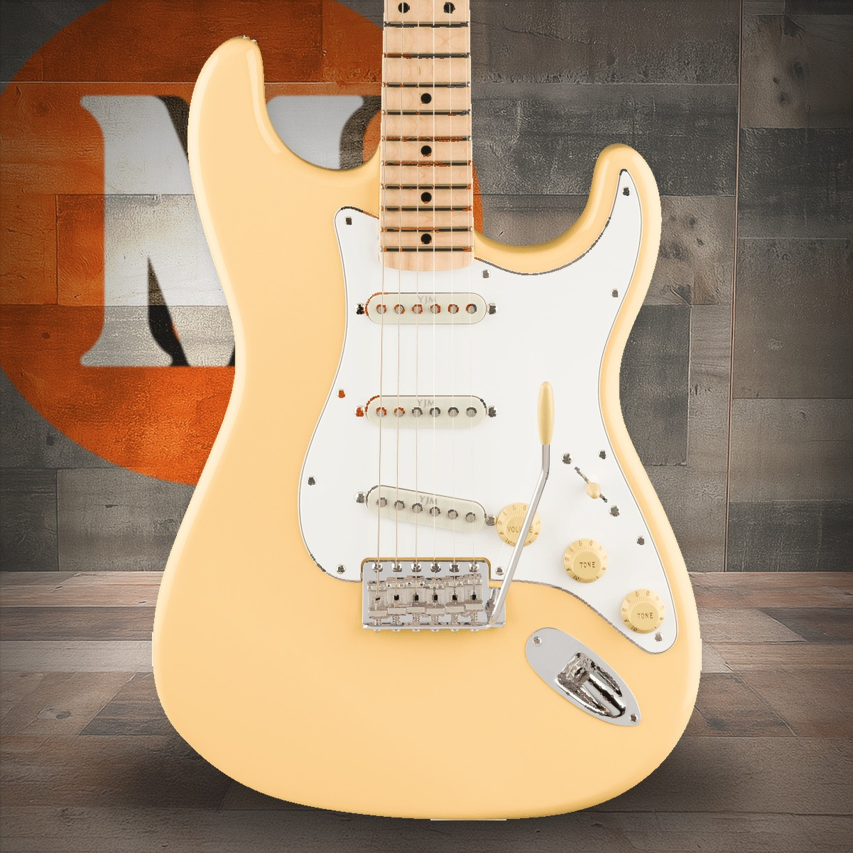 Fender Yngwie Malmsteen Stratocaster Scalloped Maple Fingerboard, Vintage White | Musician Madness